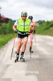 11.06.2024, Premanon, France (FRA): Justine Braisaz-Bouchet (FRA), Lou Jeanmonnot (FRA), (l-r) - Biathlon summer training, Premanon (FRA). www.nordicfocus.com. © Manzoni/NordicFocus. Every downloaded picture is fee-liable.