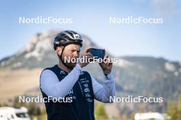 22.10.2024, Lavaze, Italy (ITA): Sverre Huber Kaas (NOR) - Biathlon summer training, Lavaze (ITA). www.nordicfocus.com. © Vanzetta/NordicFocus. Every downloaded picture is fee-liable.