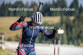 22.10.2024, Lavaze, Italy (ITA): Ida Lien (NOR) - Biathlon summer training, Lavaze (ITA). www.nordicfocus.com. © Vanzetta/NordicFocus. Every downloaded picture is fee-liable.