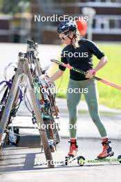 10.09.2024, Lenzerheide, Switzerland (SUI): Elisa Gasparin (SUI) - Biathlon summer training, Lenzerheide (SUI). www.nordicfocus.com. © Manzoni/NordicFocus. Every downloaded picture is fee-liable.