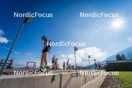 06.08.2024, Lavaze, Italy (ITA): Anna Andexer (AUT) - Biathlon summer training, Lavaze (ITA). www.nordicfocus.com. © Barbieri/NordicFocus. Every downloaded picture is fee-liable.