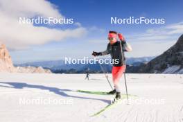 14.10.2024, Ramsau am Dachstein, Austria (AUT): Joscha Burkhalter (SUI) - Biathlon summer training, Dachsteinglacier, Ramsau am Dachstein (AUT). www.nordicfocus.com. © Manzoni/NordicFocus. Every downloaded picture is fee-liable.