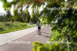 19.06.2024, Lavaze, Italy (ITA): Didier Bionaz (ITA), Elia Zeni (ITA), (l-r)  - Biathlon summer training, Lavaze (ITA). www.nordicfocus.com. © Vanzetta/NordicFocus. Every downloaded picture is fee-liable.