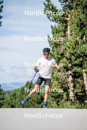 17.08.2024, Font-Romeu, France (FRA): Antonin Guy (FRA) - Biathlon summer training, Font-Romeu (FRA). www.nordicfocus.com. © Authamayou/NordicFocus. Every downloaded picture is fee-liable.