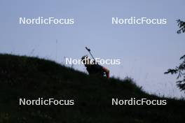 18.07.2024, Lenzerheide, Switzerland (SUI): Nikolas Burkhart (USA) - Biathlon summer training, Lenzerheide (SUI). www.nordicfocus.com. © Manzoni/NordicFocus. Every downloaded picture is fee-liable.