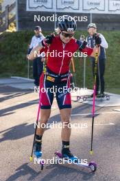 22.10.2024, Lavaze, Italy (ITA): Juni Arnekleiv (NOR) - Biathlon summer training, Lavaze (ITA). www.nordicfocus.com. © Vanzetta/NordicFocus. Every downloaded picture is fee-liable.