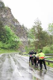 21.05.2024, Lenzerheide, Switzerland (SUI): Lea Meier (SUI), Niklas Hartweg (SUI), Joscha Burkhalter (SUI), Yanis Keller (SUI), Elisa Gasparin (SUI), Lena Haecki-Gross (SUI), Aita Gasparin (SUI), Lydia Hiernickel (SUI), Matthias Riebli (SUI), (l-r) - Biathlon summer training, Lenzerheide (SUI). www.nordicfocus.com. © Manzoni/NordicFocus. Every downloaded picture is fee-liable.