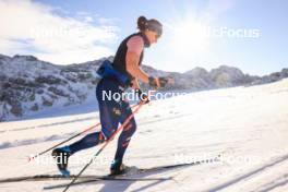 14.10.2024, Ramsau am Dachstein, Austria (AUT): Julia Simon (FRA) - Biathlon summer training, Dachsteinglacier, Ramsau am Dachstein (AUT). www.nordicfocus.com. © Manzoni/NordicFocus. Every downloaded picture is fee-liable.