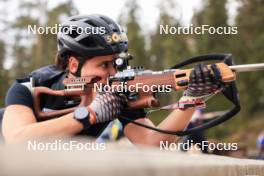 11.10.2024, Ramsau am Dachstein, Austria (AUT): Julia Simon (FRA) - Biathlon summer training, Dachsteinglacier, Ramsau am Dachstein (AUT). www.nordicfocus.com. © Manzoni/NordicFocus. Every downloaded picture is fee-liable.