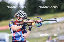 05.09.2024, Lenzerheide, Switzerland (SUI): Ida Lien (NOR) - Biathlon summer training, Lenzerheide (SUI). www.nordicfocus.com. © Manzoni/NordicFocus. Every downloaded picture is fee-liable.