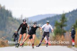 13.10.2024, Ramsau am Dachstein, Austria (AUT): Lisa Theresa Hauser (AUT), Elisa Gasparin (SUI), (l-r) - Biathlon summer training, Ramsau am Dachstein (AUT). www.nordicfocus.com. © Manzoni/NordicFocus. Every downloaded picture is fee-liable.