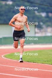 03.07.2024, Saint-Claude, France (FRA): Emilien Jacquelin (FRA) - Biathlon summer training, Premanon (FRA). www.nordicfocus.com. © Manzoni/NordicFocus. Every downloaded picture is fee-liable.