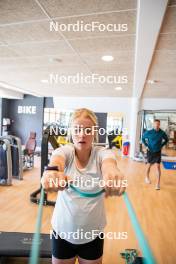 18.06.2024, Tignes, France (FRA): Sophie Chauveau (FRA) - Biathlon summer training, Tignes (FRA). www.nordicfocus.com. © Authamayou/NordicFocus. Every downloaded picture is fee-liable.