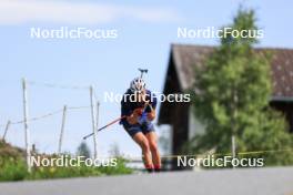 15.07.2024, Lenzerheide, Switzerland (SUI): Vincent Bonacci (USA) - Biathlon summer training, Lenzerheide (SUI). www.nordicfocus.com. © Manzoni/NordicFocus. Every downloaded picture is fee-liable.