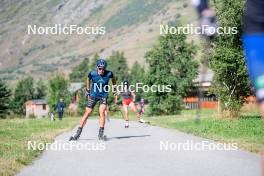 29.08.2024, Bessans, France (FRA): Quentin Fillon-Maillet (FRA) - Biathlon summer training, Bessans (FRA). www.nordicfocus.com. © Authamayou/NordicFocus. Every downloaded picture is fee-liable.