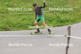 05.09.2024, Lenzerheide, Switzerland (SUI): Arnaud Du Pasquier (SUI) - Biathlon summer training, Lenzerheide (SUI). www.nordicfocus.com. © Manzoni/NordicFocus. Every downloaded picture is fee-liable.