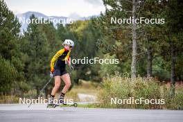 20.09.2024, Font-Romeu, France (FRA): Maya Cloetens (BEL) - Biathlon summer training, Font-Romeu (FRA). www.nordicfocus.com. © Authamayou/NordicFocus. Every downloaded picture is fee-liable.