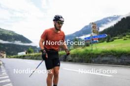 27.06.2024, Juf, Switzerland (SUI): Joscha Burkhalter (SUI) - Biathlon summer training, Juf (SUI). www.nordicfocus.com. © Manzoni/NordicFocus. Every downloaded picture is fee-liable.