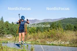 05.09.2024, Font-Romeu, France (FRA): Sara Andersson (SWE) - Biathlon summer training, Font-Romeu (FRA). www.nordicfocus.com. © Authamayou/NordicFocus. Every downloaded picture is fee-liable.