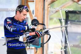 03.07.2024, Premanon, France (FRA): Quentin Fillon Maillet (FRA) - Biathlon summer training, Premanon (FRA). www.nordicfocus.com. © Manzoni/NordicFocus. Every downloaded picture is fee-liable.