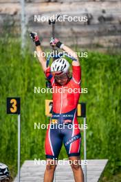 28.06.2024, Lavaze, Italy (ITA): Ingrid Landmark Tandrevold (NOR) - Biathlon summer training, Lavaze (ITA). www.nordicfocus.com. © Barbieri/NordicFocus. Every downloaded picture is fee-liable.