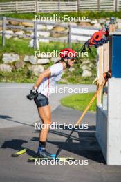 17.07.2024, Martell, Italy (ITA): Lisa Vittozzi (ITA) - Biathlon summer training, Martell (ITA). www.nordicfocus.com. © Barbieri/NordicFocus. Every downloaded picture is fee-liable.