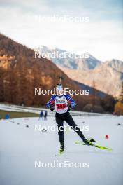 09.11.2024, Bessans, France (FRA): Oceane Michelon (FRA) - Biathlon summer training, Bessans (FRA). www.nordicfocus.com. © Authamayou/NordicFocus. Every downloaded picture is fee-liable.