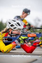 20.09.2024, Font-Romeu, France (FRA): Eve Bouvard (BEL) - Biathlon summer training, Font-Romeu (FRA). www.nordicfocus.com. © Authamayou/NordicFocus. Every downloaded picture is fee-liable.