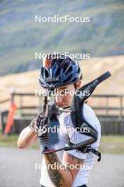 29.08.2024, Bessans, France (FRA): Lou Jeanmonnot (FRA) - Biathlon summer training, Bessans (FRA). www.nordicfocus.com. © Authamayou/NordicFocus. Every downloaded picture is fee-liable.