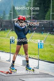 17.07.2024, Martell, Italy (ITA): Lisa Vittozzi (ITA) - Biathlon summer training, Martell (ITA). www.nordicfocus.com. © Barbieri/NordicFocus. Every downloaded picture is fee-liable.