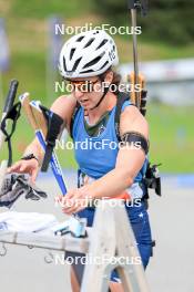 15.07.2024, Lenzerheide, Switzerland (SUI): Deedra Irwin (USA) - Biathlon summer training, Lenzerheide (SUI). www.nordicfocus.com. © Manzoni/NordicFocus. Every downloaded picture is fee-liable.