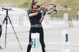 19.05.2024, Forni Avoltri, Italy (ITA): Lisa Vittozzi (ITA) - Biathlon summer training, Forni Avoltri (ITA). www.nordicfocus.com. © Del Fabbro/NordicFocus. Every downloaded picture is fee-liable.