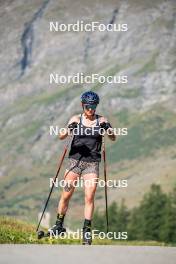 28.08.2024, Bessans, France (FRA): Lou Jeanmonnot (FRA) - Biathlon summer training, Bessans (FRA). www.nordicfocus.com. © Authamayou/NordicFocus. Every downloaded picture is fee-liable.