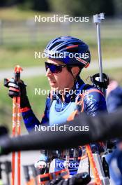 15.09.2024, Lenzerheide, Switzerland (SUI): Quentin Fillon Maillet (FRA) - Sommer Nordic Event 2024, Sommer Biathlon Cup, Lenzerheide (SUI). www.nordicfocus.com. © Manzoni/NordicFocus. Every downloaded picture is fee-liable.