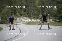 18.06.2024, Correncon-en-Vercors, France (FRA): Emilien Claude (FRA), Damien Levet (FRA), (l-r) - Biathlon summer training, Correncon-en-Vercors (FRA). www.nordicfocus.com. © Joly/NordicFocus. Every downloaded picture is fee-liable.