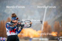 07.11.2024, Bessans, France (FRA): Fany Bertrand (FRA) - Biathlon summer training, Bessans (FRA). www.nordicfocus.com. © Authamayou/NordicFocus. Every downloaded picture is fee-liable.