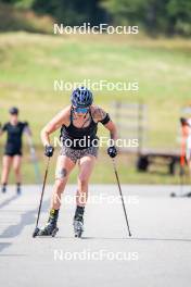 28.08.2024, Bessans, France (FRA): Lou Jeanmonnot (FRA) - Biathlon summer training, Bessans (FRA). www.nordicfocus.com. © Authamayou/NordicFocus. Every downloaded picture is fee-liable.