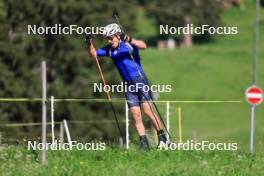 15.07.2024, Lenzerheide, Switzerland (SUI): Vaclav Cervenka (USA) - Biathlon summer training, Lenzerheide (SUI). www.nordicfocus.com. © Manzoni/NordicFocus. Every downloaded picture is fee-liable.