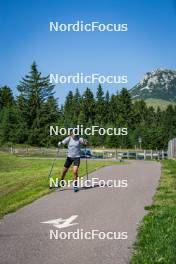 31.07.2024, Lavaze, Italy (ITA): Antonin Guigonnat (FRA) - Biathlon summer training, Lavaze (ITA). www.nordicfocus.com. © Barbieri/NordicFocus. Every downloaded picture is fee-liable.