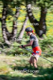 17.08.2024, Font-Romeu, France (FRA): Eva Laine (FRA) - Biathlon summer training, Font-Romeu (FRA). www.nordicfocus.com. © Authamayou/NordicFocus. Every downloaded picture is fee-liable.