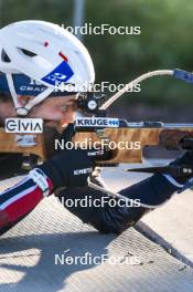 22.10.2024, Lavaze, Italy (ITA): Sturla Holm Laegreid (NOR) - Biathlon summer training, Lavaze (ITA). www.nordicfocus.com. © Vanzetta/NordicFocus. Every downloaded picture is fee-liable.