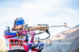 09.11.2024, Bessans, France (FRA): Justine Braisaz-Bouchet (FRA) - Biathlon summer training, Bessans (FRA). www.nordicfocus.com. © Authamayou/NordicFocus. Every downloaded picture is fee-liable.