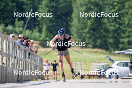 28.08.2024, Bessans, France (FRA): Lou Jeanmonnot (FRA) - Biathlon summer training, Bessans (FRA). www.nordicfocus.com. © Authamayou/NordicFocus. Every downloaded picture is fee-liable.