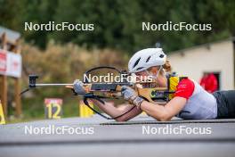 20.09.2024, Font-Romeu, France (FRA): Maya Cloetens (BEL) - Biathlon summer training, Font-Romeu (FRA). www.nordicfocus.com. © Authamayou/NordicFocus. Every downloaded picture is fee-liable.