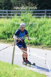 18.07.2024, Lenzerheide, Switzerland (SUI): Vincent Bonacci (USA) - Biathlon summer training, Lenzerheide (SUI). www.nordicfocus.com. © Manzoni/NordicFocus. Every downloaded picture is fee-liable.