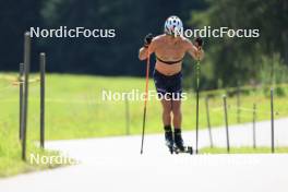 18.07.2024, Lenzerheide, Switzerland (SUI): Vaclav Cervenka (USA) - Biathlon summer training, Lenzerheide (SUI). www.nordicfocus.com. © Manzoni/NordicFocus. Every downloaded picture is fee-liable.