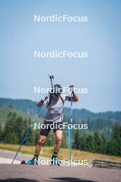 31.07.2024, Lavaze, Italy (ITA): Antonin Guigonnat (FRA) - Biathlon summer training, Lavaze (ITA). www.nordicfocus.com. © Barbieri/NordicFocus. Every downloaded picture is fee-liable.