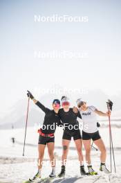 19.06.2024, Tignes, France (FRA): Flora Dolci (FRA), Lou Jeanmonnot (FRA), (l-r) - Biathlon summer training, Tignes (FRA). www.nordicfocus.com. © Authamayou/NordicFocus. Every downloaded picture is fee-liable.