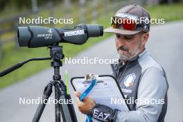 27.08.2024, Martell, Italy (ITA): Fabio Cianciana (ITA) - Biathlon summer training, Martell (ITA). www.nordicfocus.com. © Vanzetta/NordicFocus. Every downloaded picture is fee-liable.