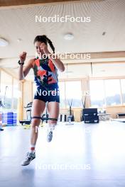 15.07.2024, Lenzerheide, Switzerland (SUI): Deedra Irwin (USA) - Biathlon summer training, Lenzerheide (SUI). www.nordicfocus.com. © Manzoni/NordicFocus. Every downloaded picture is fee-liable.